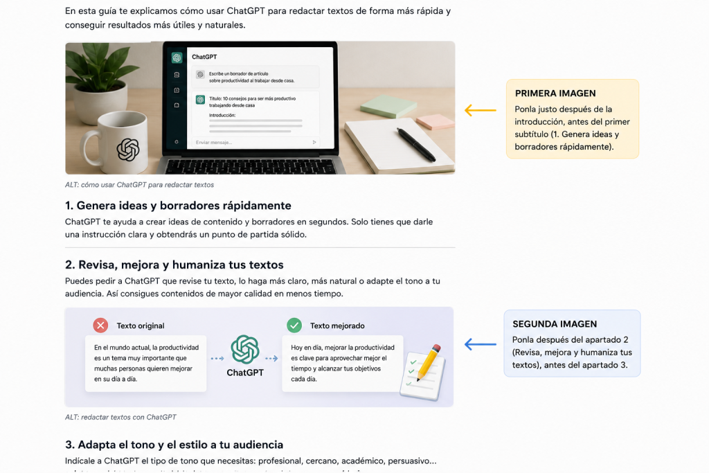 redactar textos con ChatGPT