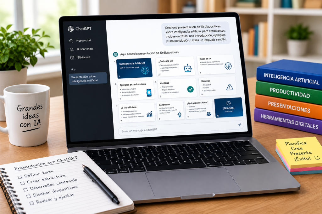 cómo usar ChatGPT para crear presentaciones