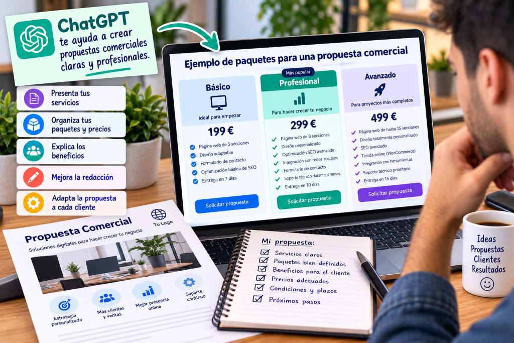 Ejemplo de propuestas comerciales creadas con ChatGPT