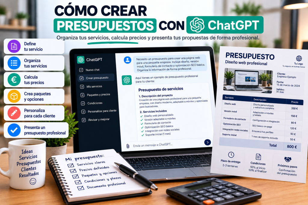 Cómo crear presupuestos con ChatGPT
