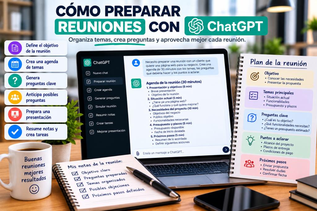 Cómo preparar reuniones con ChatGPT