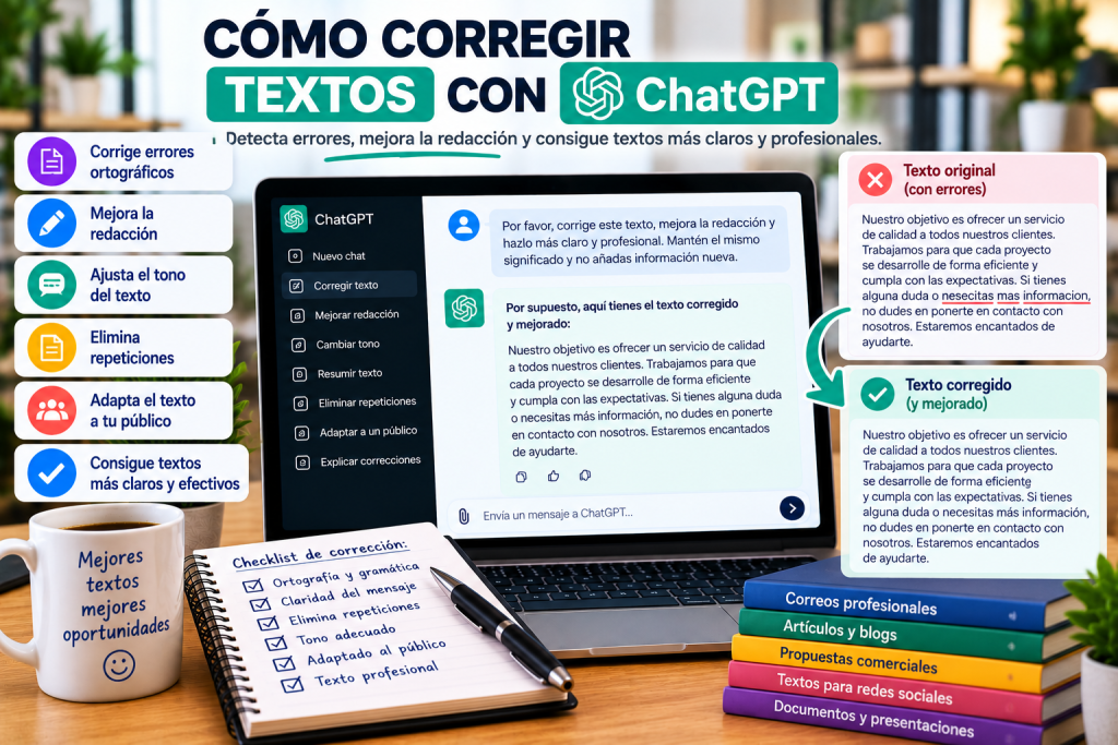 Cómo corregir textos con ChatGPT