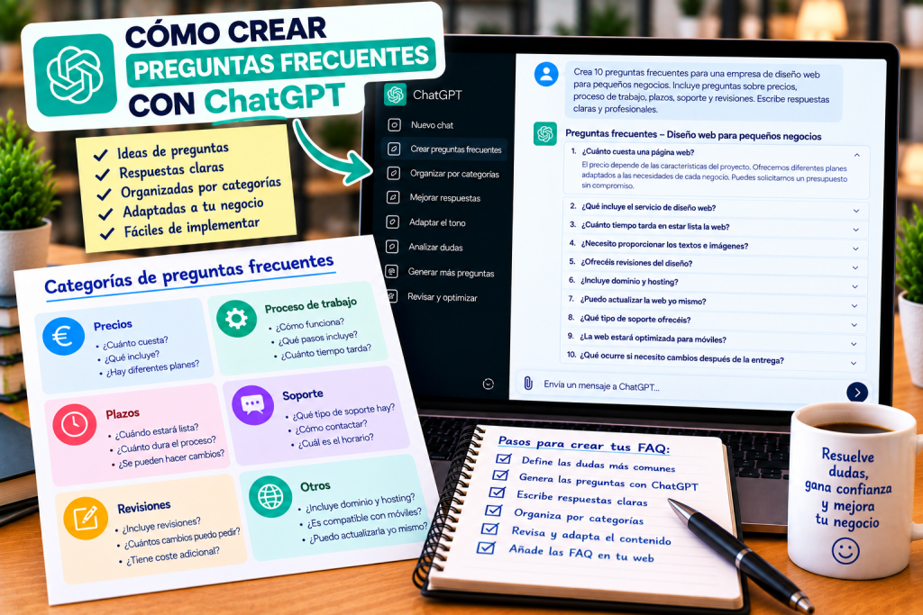 Cómo crear preguntas frecuentes con ChatGPT