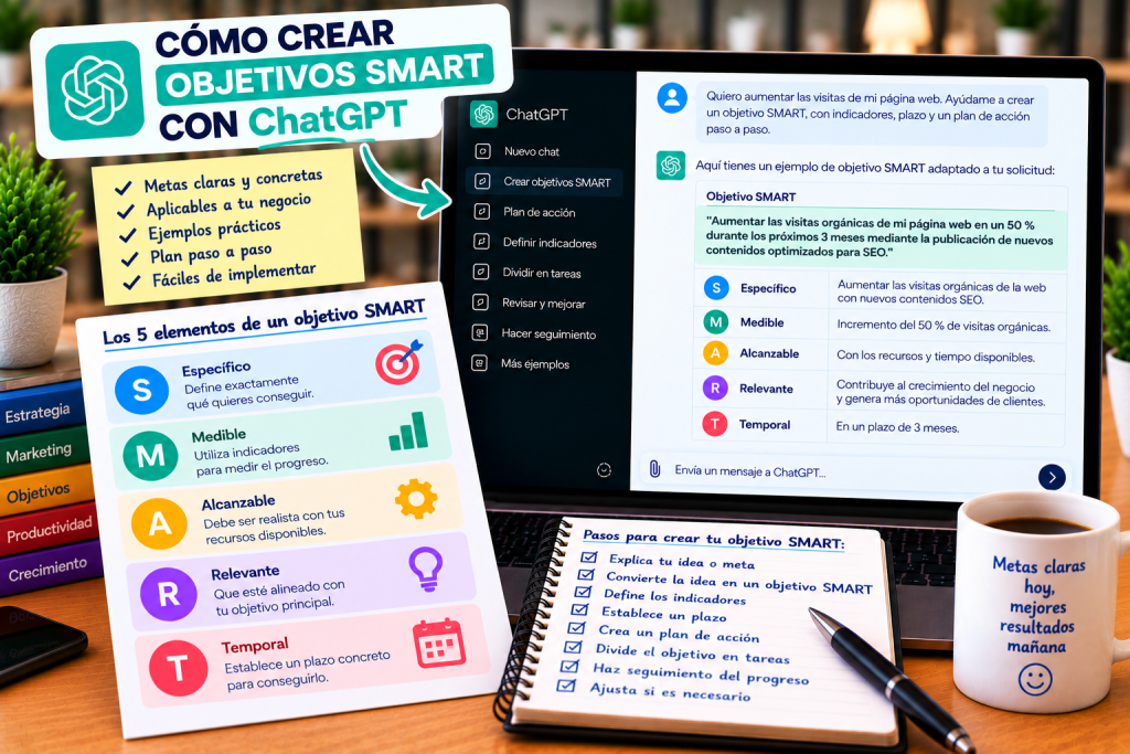 Cómo crear objetivos SMART con ChatGPT