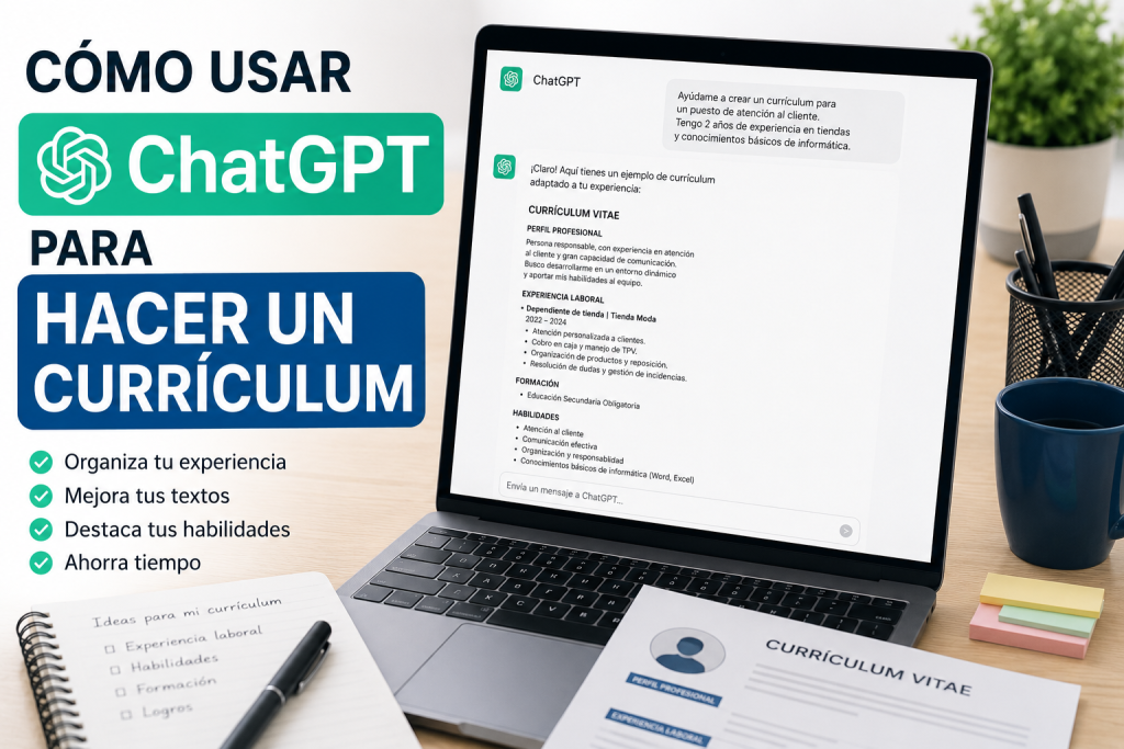 Cómo usar ChatGPT para hacer un currículum