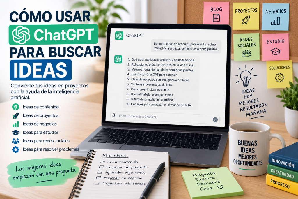 Cómo usar ChatGPT para buscar ideas
