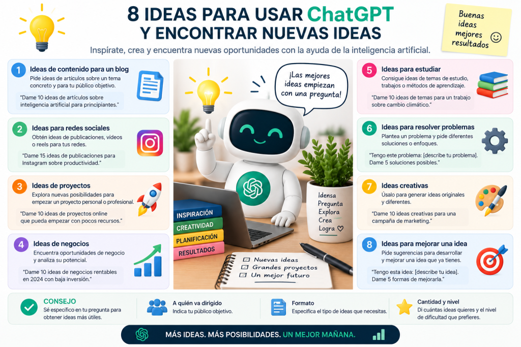 Ideas para buscar con ChatGPT