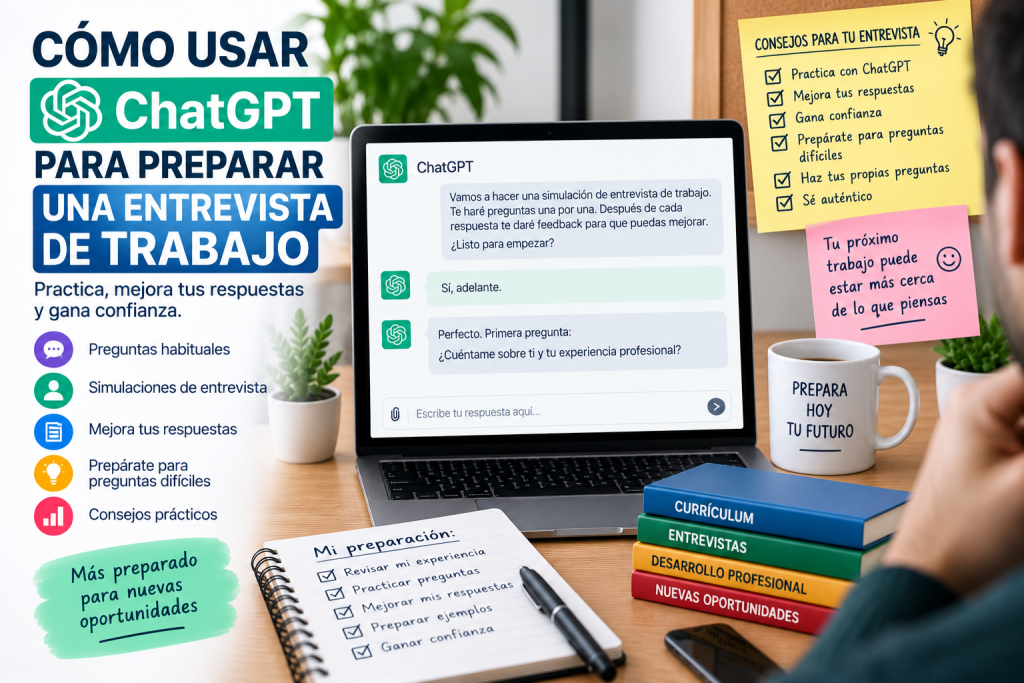 Cómo usar ChatGPT para preparar una entrevista de trabajo
