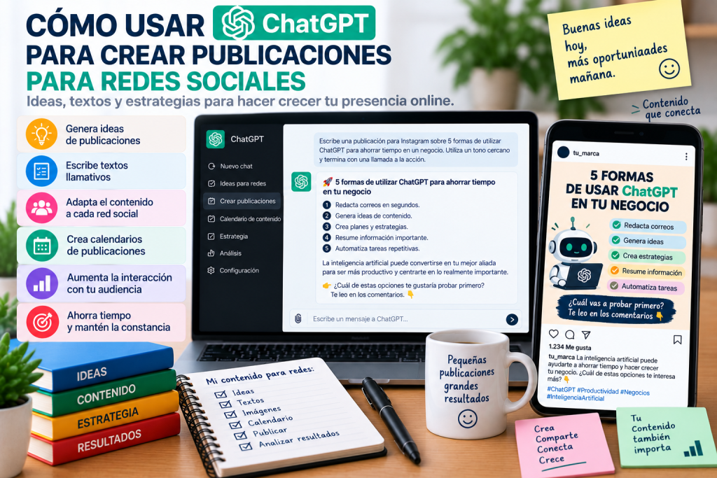 Cómo usar ChatGPT para crear publicaciones para redes sociales