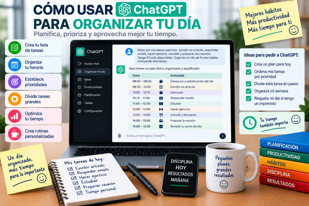 Cómo usar ChatGPT para organizar tu día