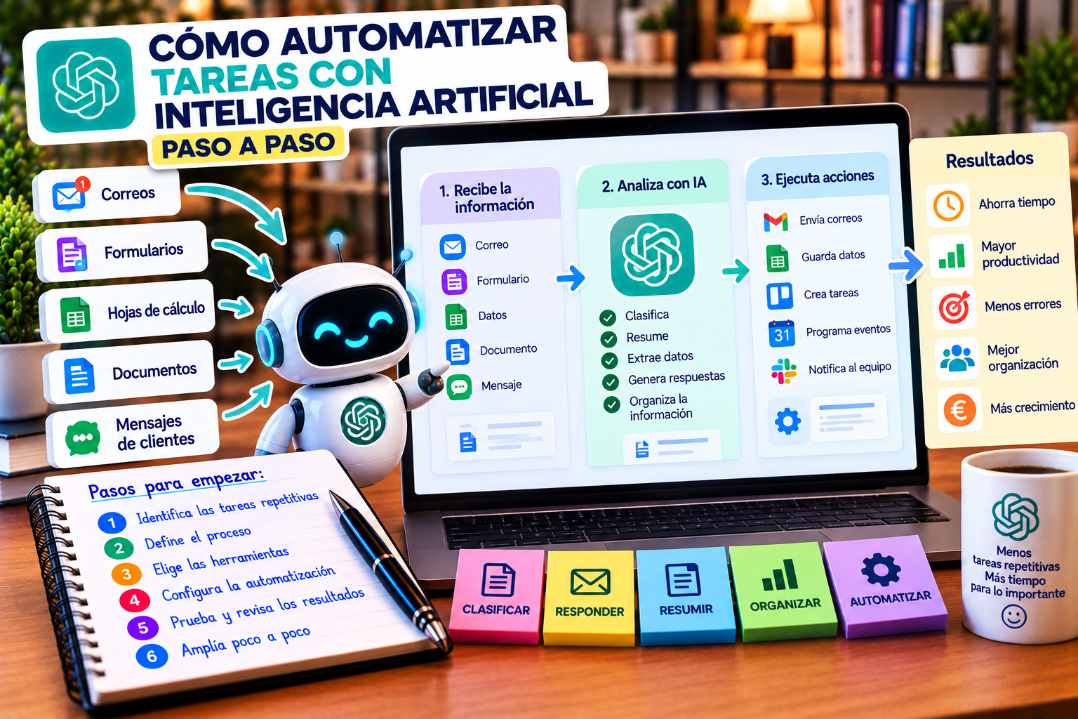 Cómo automatizar tareas con inteligencia artificial en un negocio