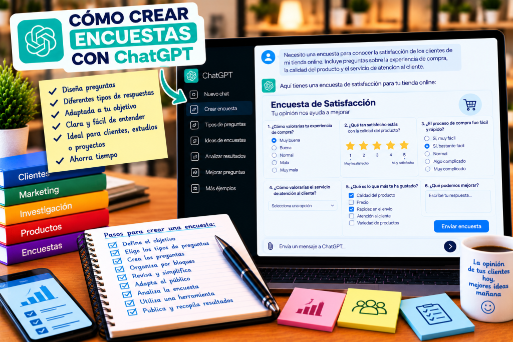 Cómo crear encuestas con ChatGPT