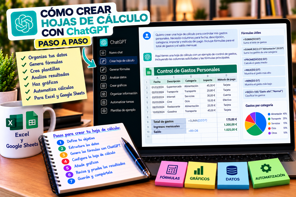 Cómo crear hojas de cálculo con ChatGPT