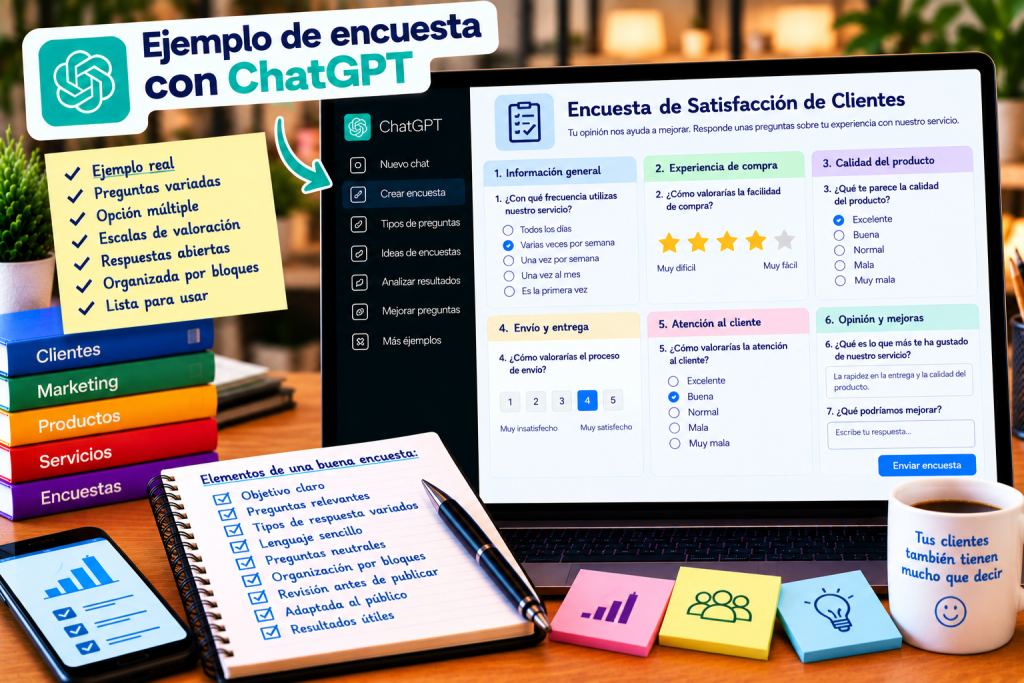 Ejemplo de encuesta creada con ChatGPT